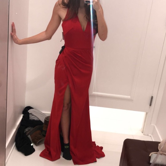 Red formal dress - Picture 1 of 4